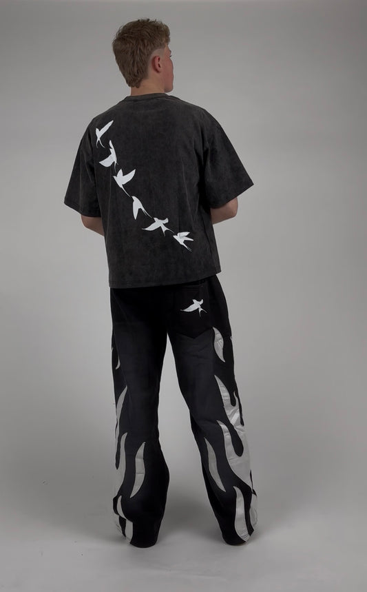 Washed Boxy T-Shirt - Black