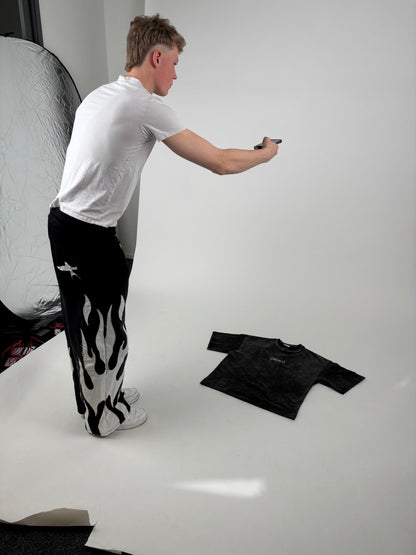 Washed Boxy T-Shirt - Black